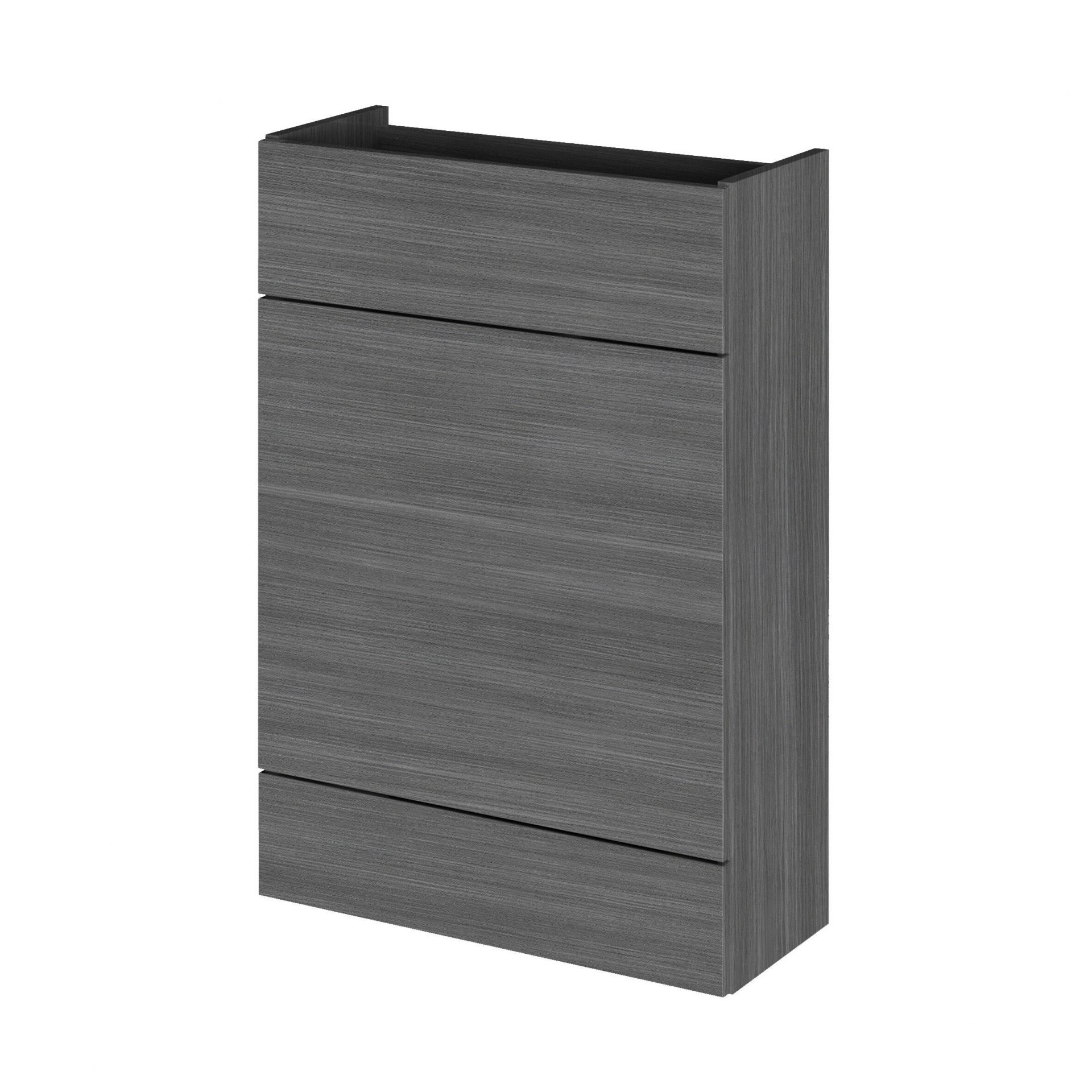 Hudson Reed Fusion Slimline 600mm Floor Standing WC Unit – Anthracite Woodgrain