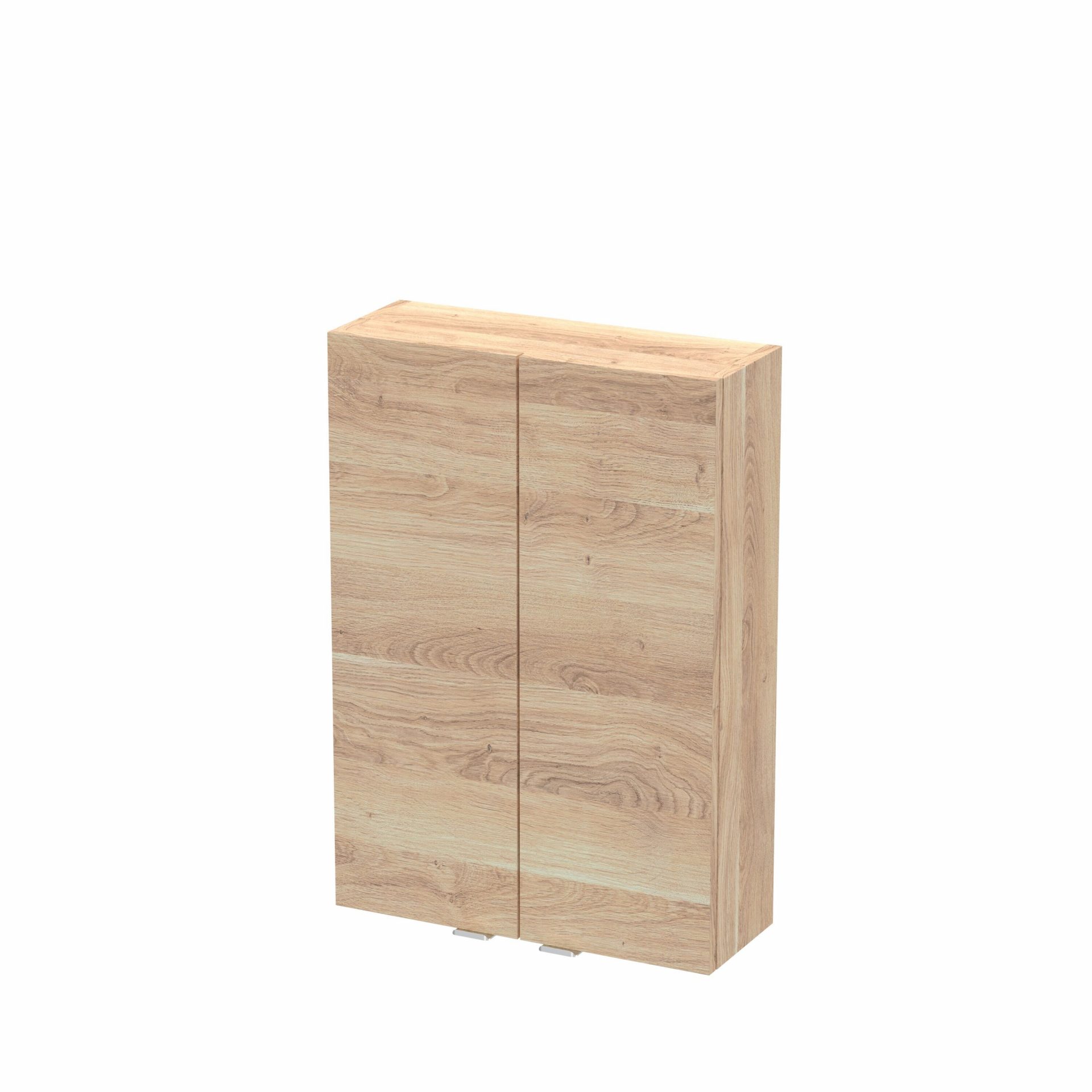 Hudson Reed Fusion Slimline 500mm 2 Door Wall Hung Unit – Bleached Oak