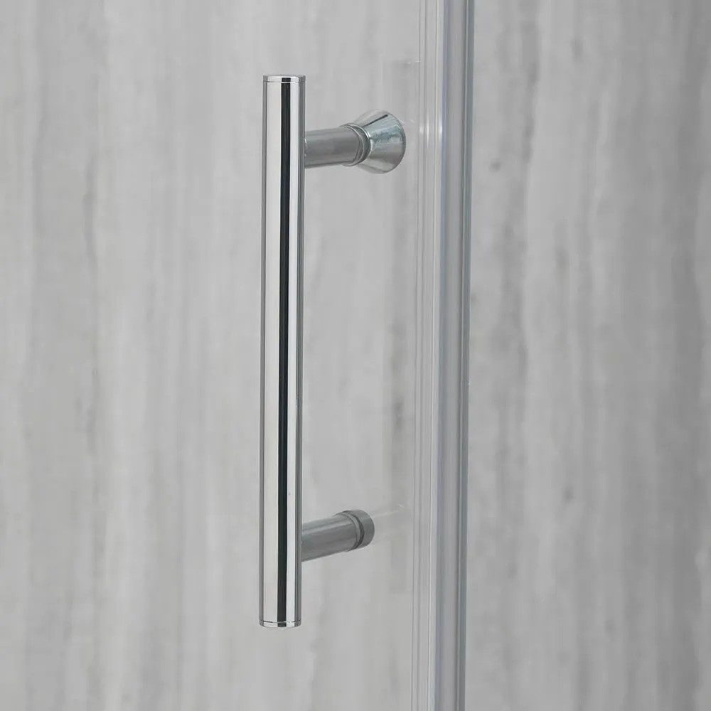 Qualitex Alpha 6mm 2 Door Quadrant Shower Enclosure – Chrome