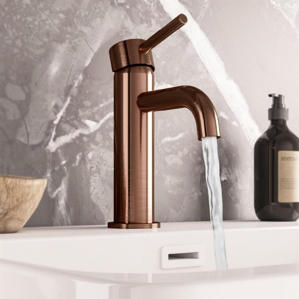 Eastbrook Meriden Basin Mono Tap with Waste – Brushed Bronze