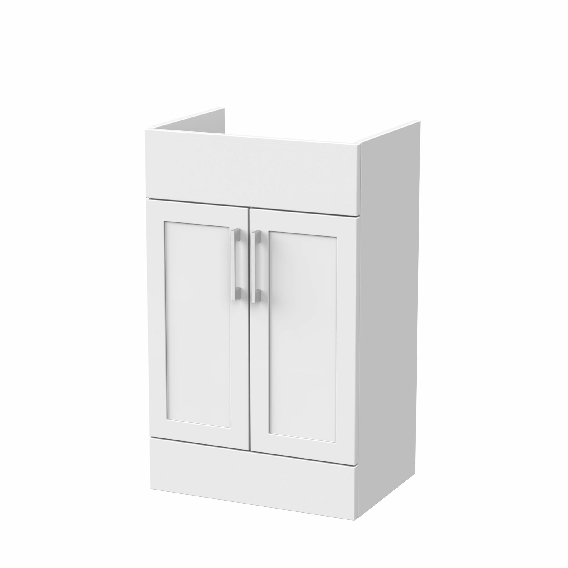 Nuie Lux Fable 500mm 2 Door Standard Floorstanding Unit – Matt White