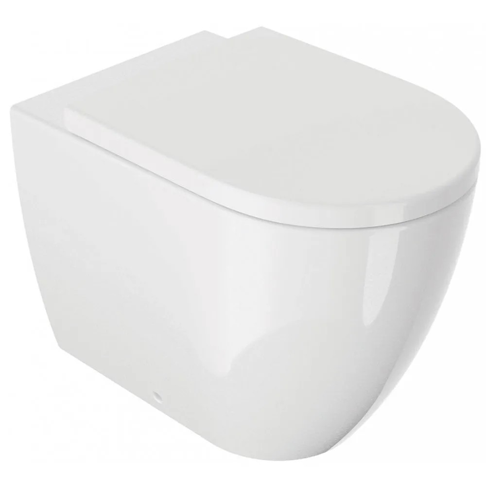 Qualitex Naxos Rimless Back-to-Wall Pan & Soft Close Seat