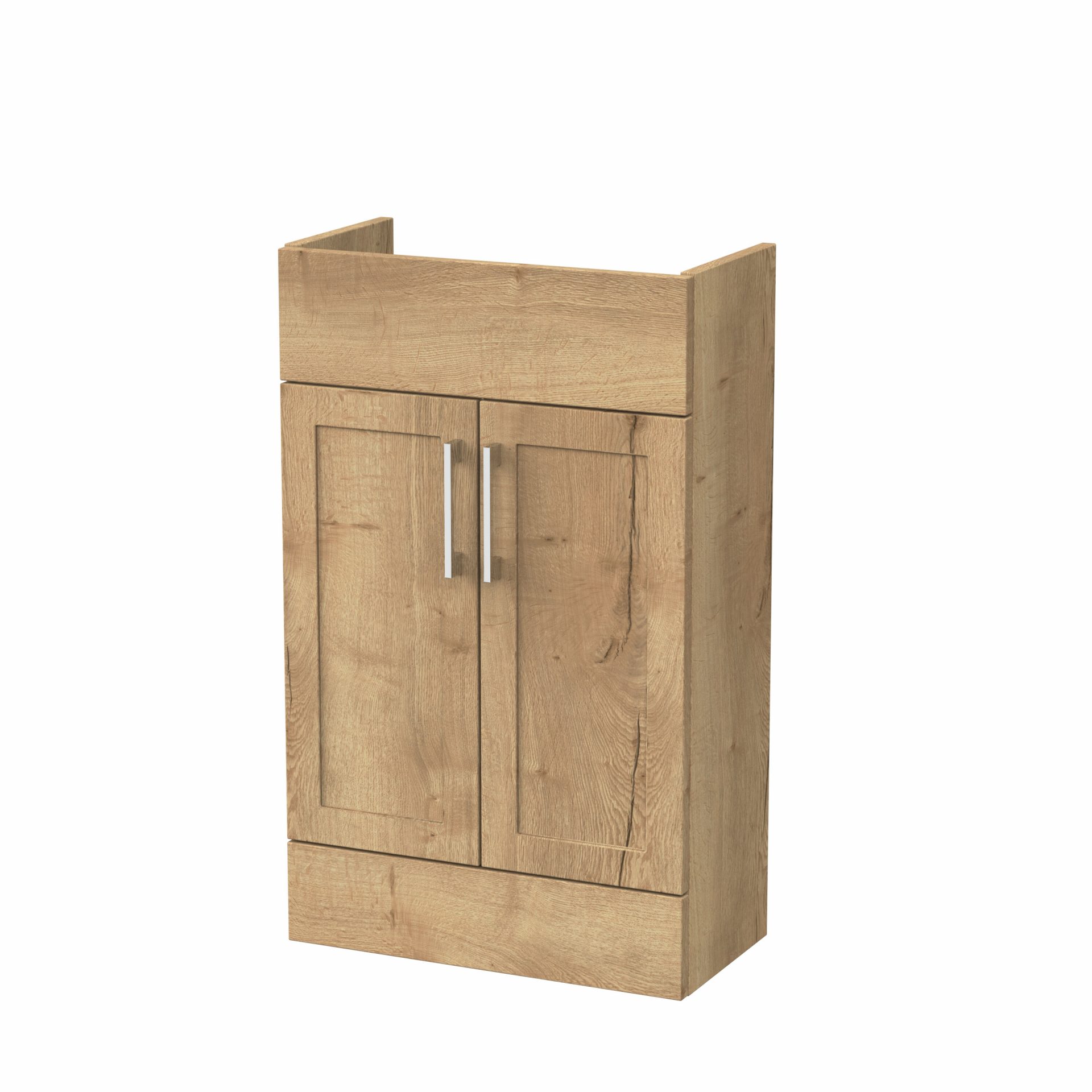Nuie Lux Fable 500mm 2 Door Slim Floorstanding Unit – Autumn Oak