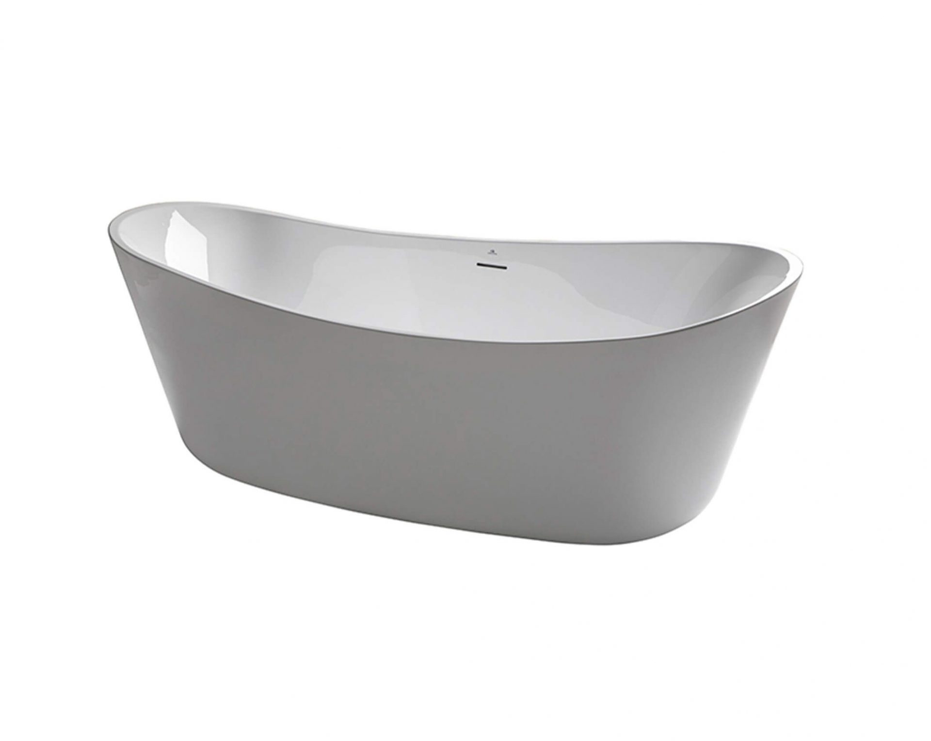 Porcelanosa Noken Lounge Fluid Bathtub 170x80cm – White Gloss