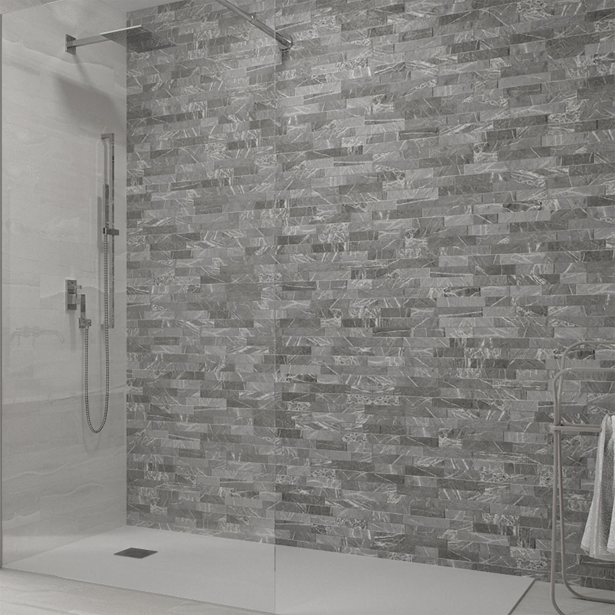 Marble Ordino Storm Grey Tile 8×44.25
