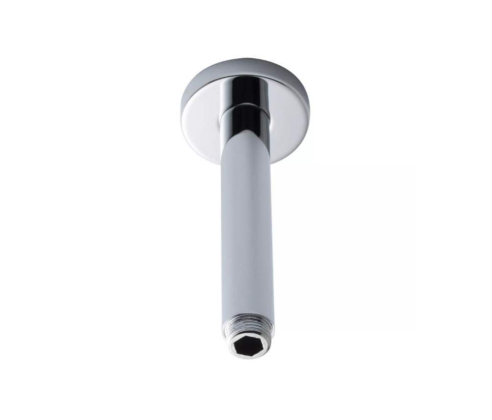 Nuie Lux Round Ceiling Shower Arm – Chrome
