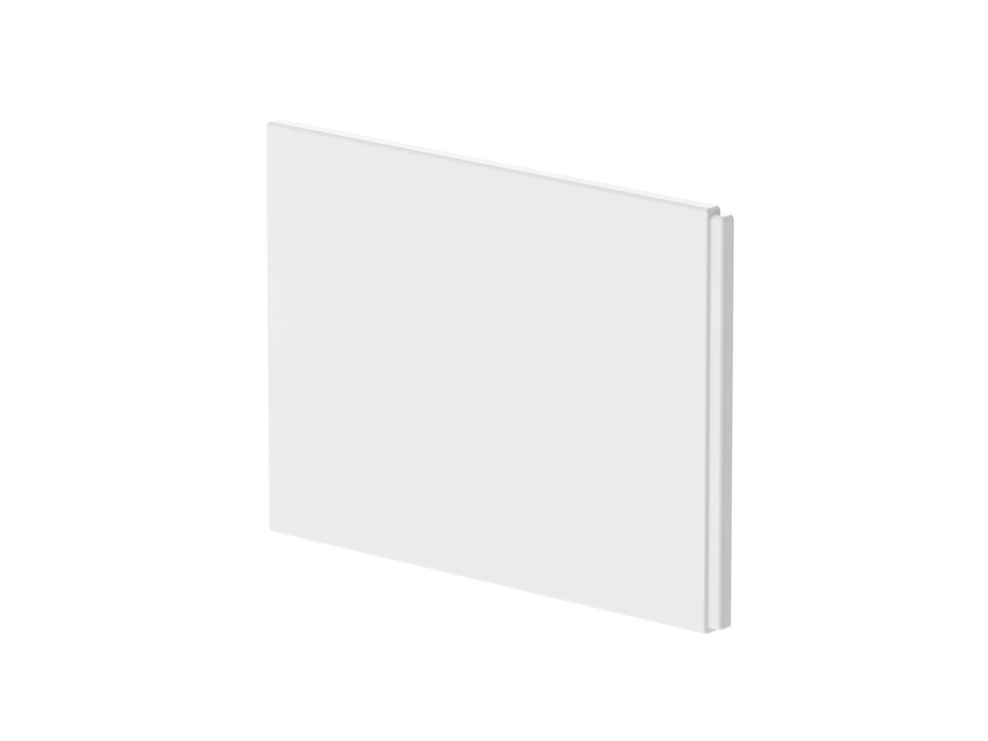 Nuie P-Shaped Shower Bath End Panel 700mm – Gloss White