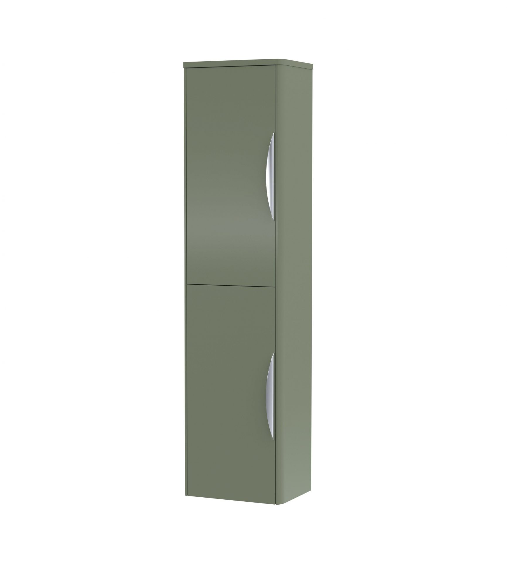 Nuie Parade 356mm 2 Door Wall Hung Tall Cabinet – Satin Green