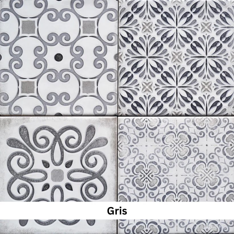 Patine Decor Gris Gloss 150x150mm