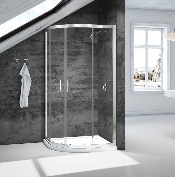 Merlyn Vivid Boost Loft 6mm 2 Door Quadrant Shower Enclosure – Chrome