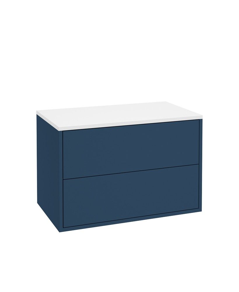Sonas Living Pulse 800mm LED 2 Drawer Wall Hung Countertop Vanity Unit – Riverside