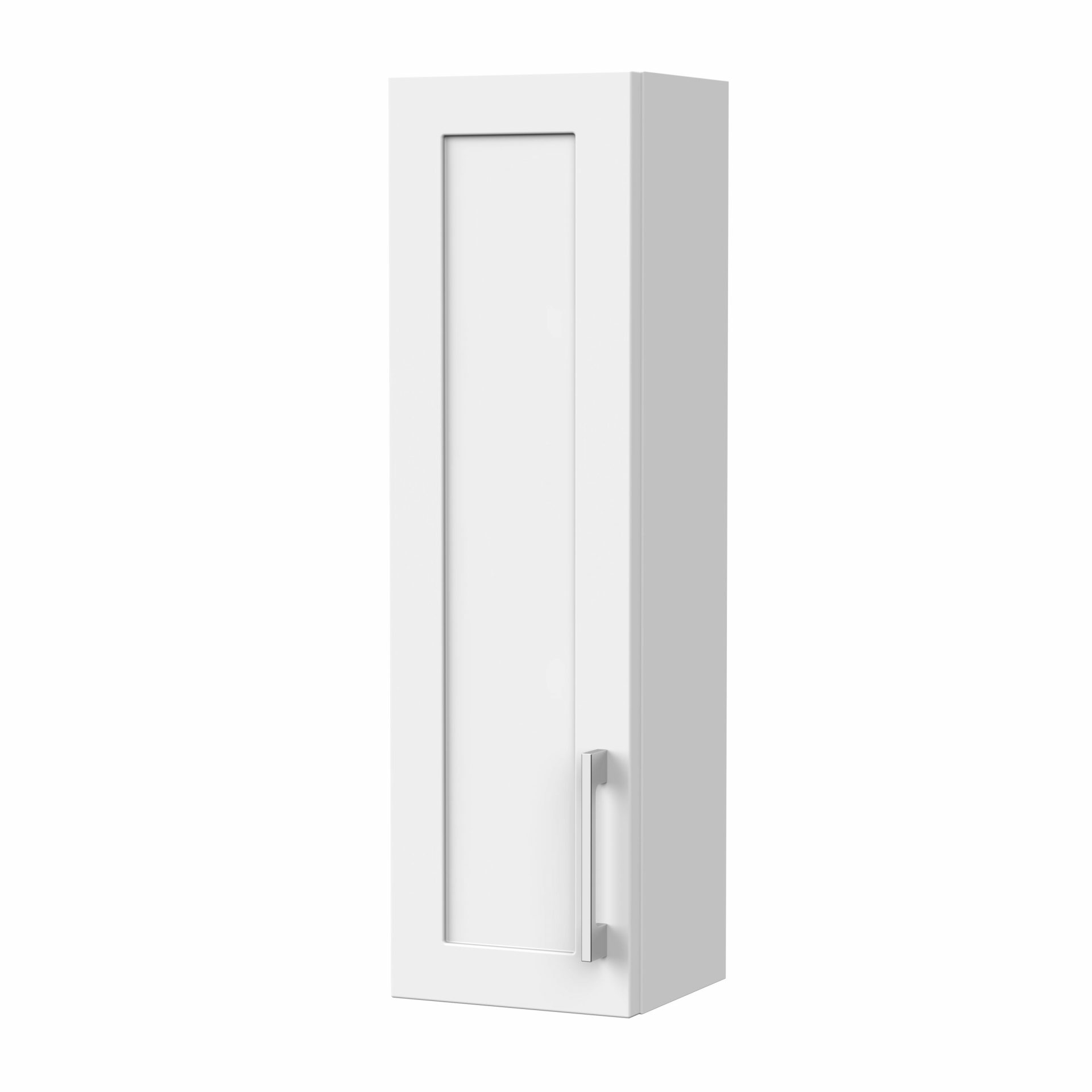 Nuie Lux Fable 200mm 1 Door Wall Hung Cabinet – Matt White
