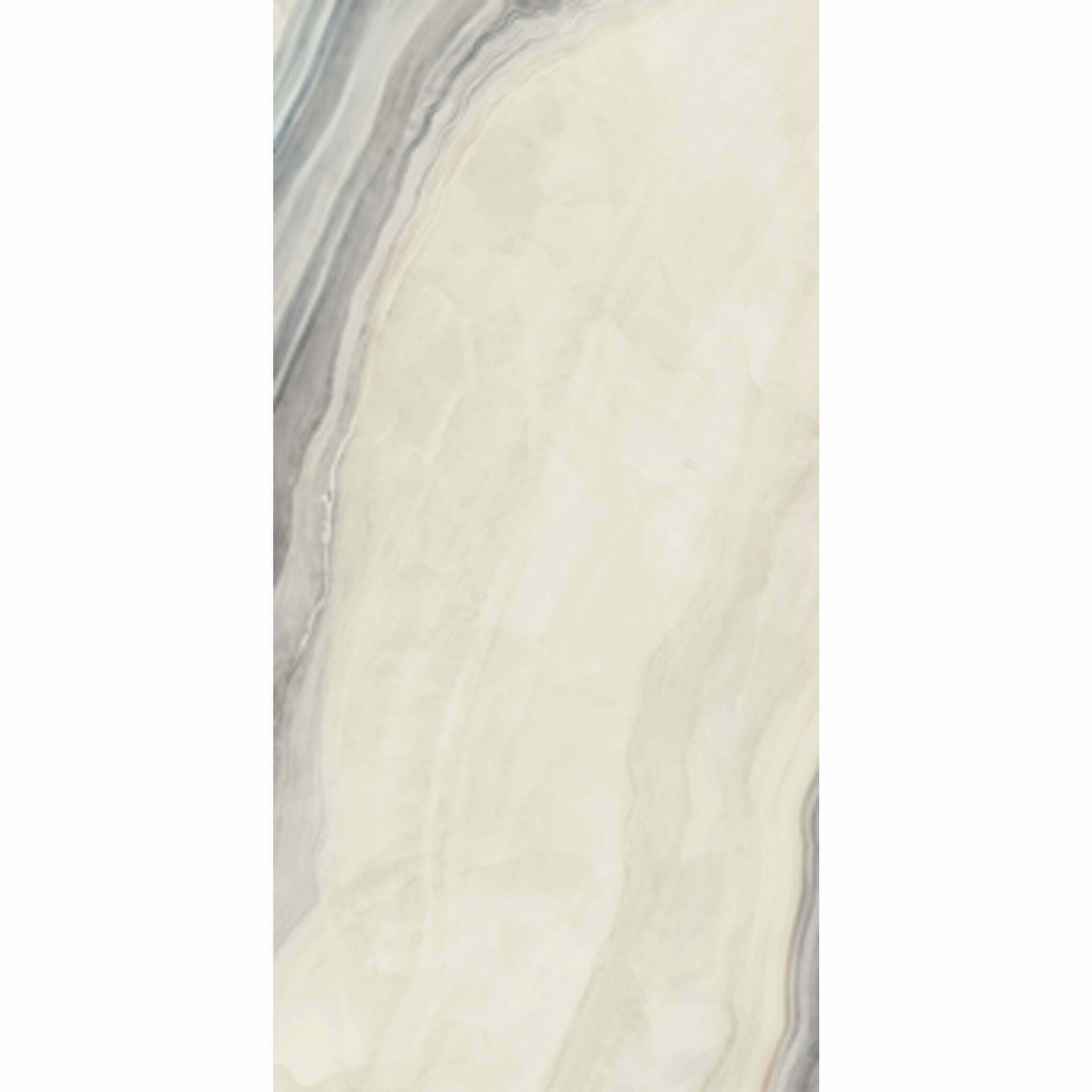 White Opal Polished Marble Effect Tile 1198x598mm