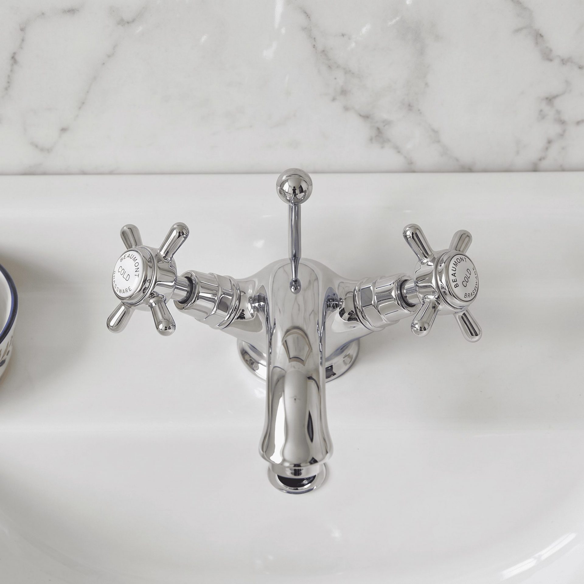 Nuie Beaumont Traditional Luxury Mono Basin Mixer with Pop-Up Waste – Chrome