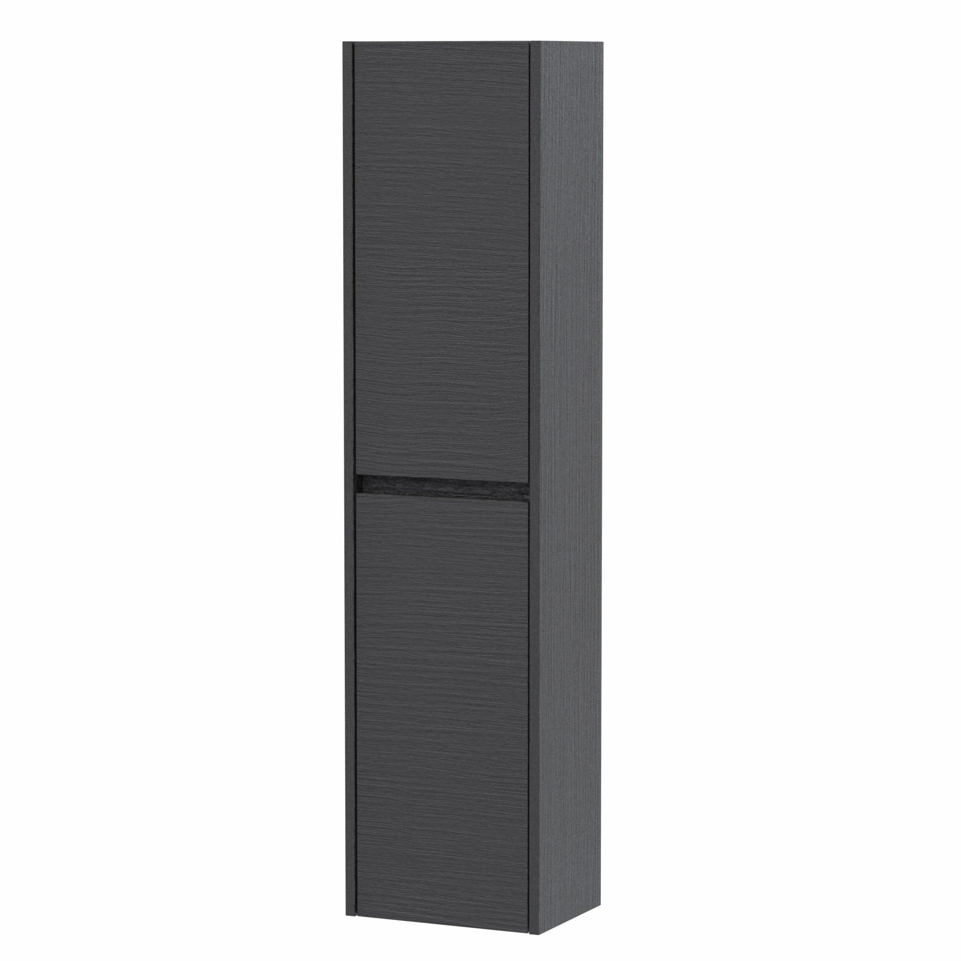Nuie Lux Loftwood 350mm Wall Hung Storage Unit – Graphite Grey