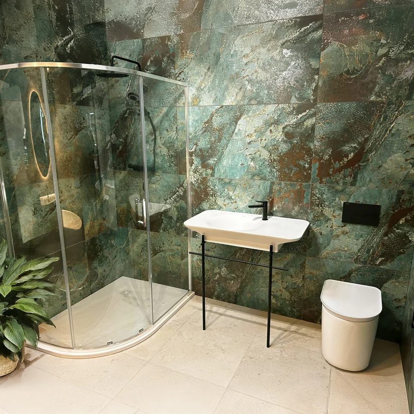 Metallic Blue Matt Shiny Detailing 600x1200mm