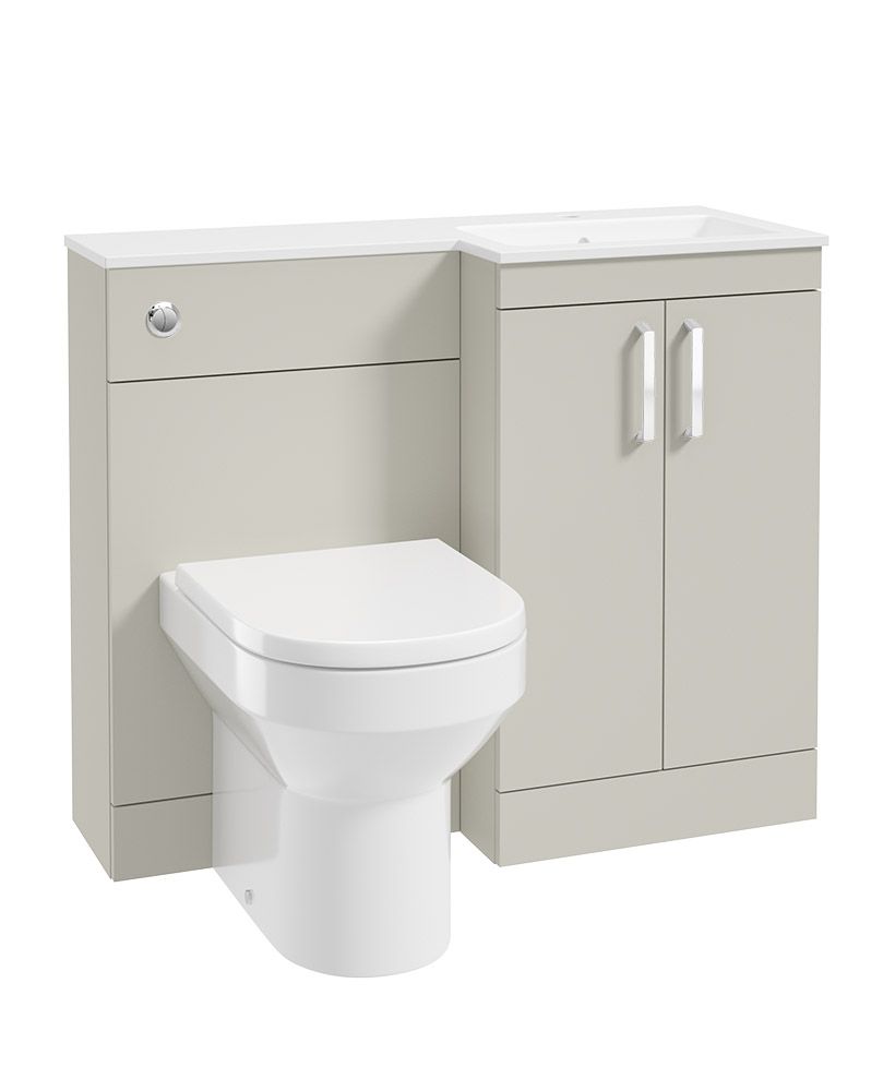 Sonas Corta 1000mm Right Hand Combination Two Door Vanity Unit – Whispering Willow