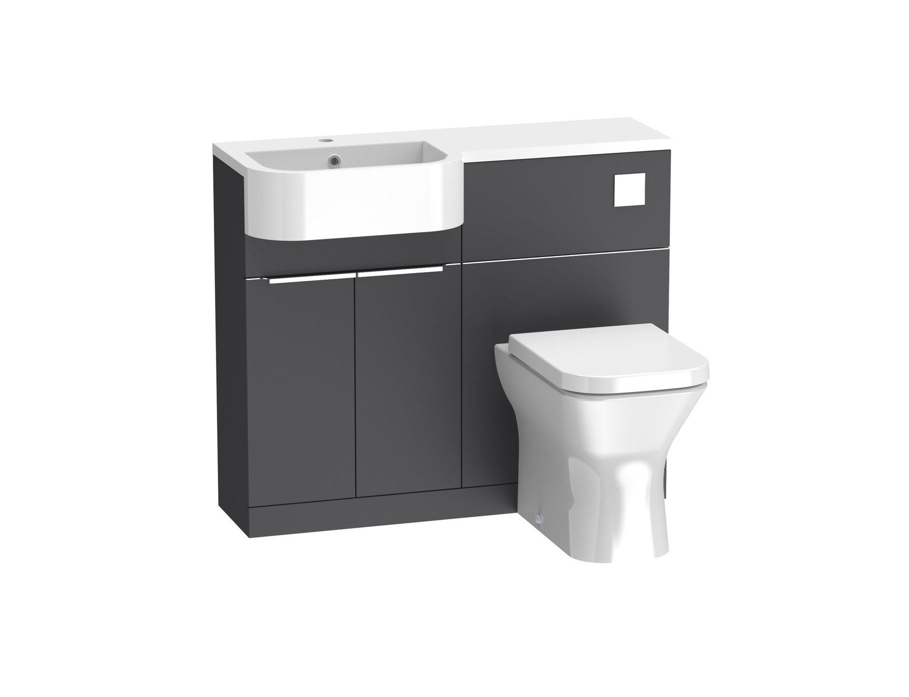 Tavistock Match 1000mm Unit & Basin – Matt Storm Grey