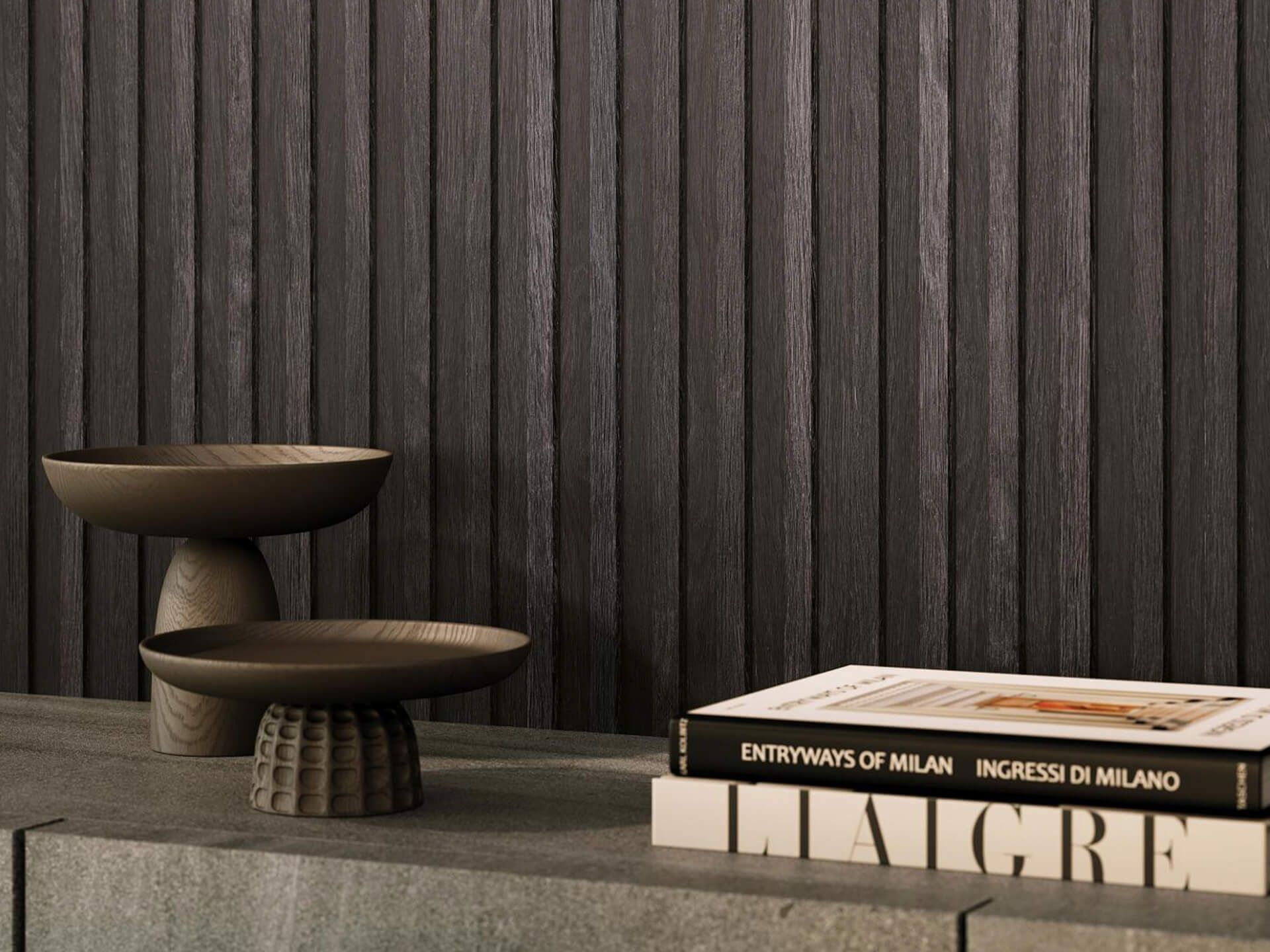 Porcelanosa Line 3D Antracita Tile 59.6X150