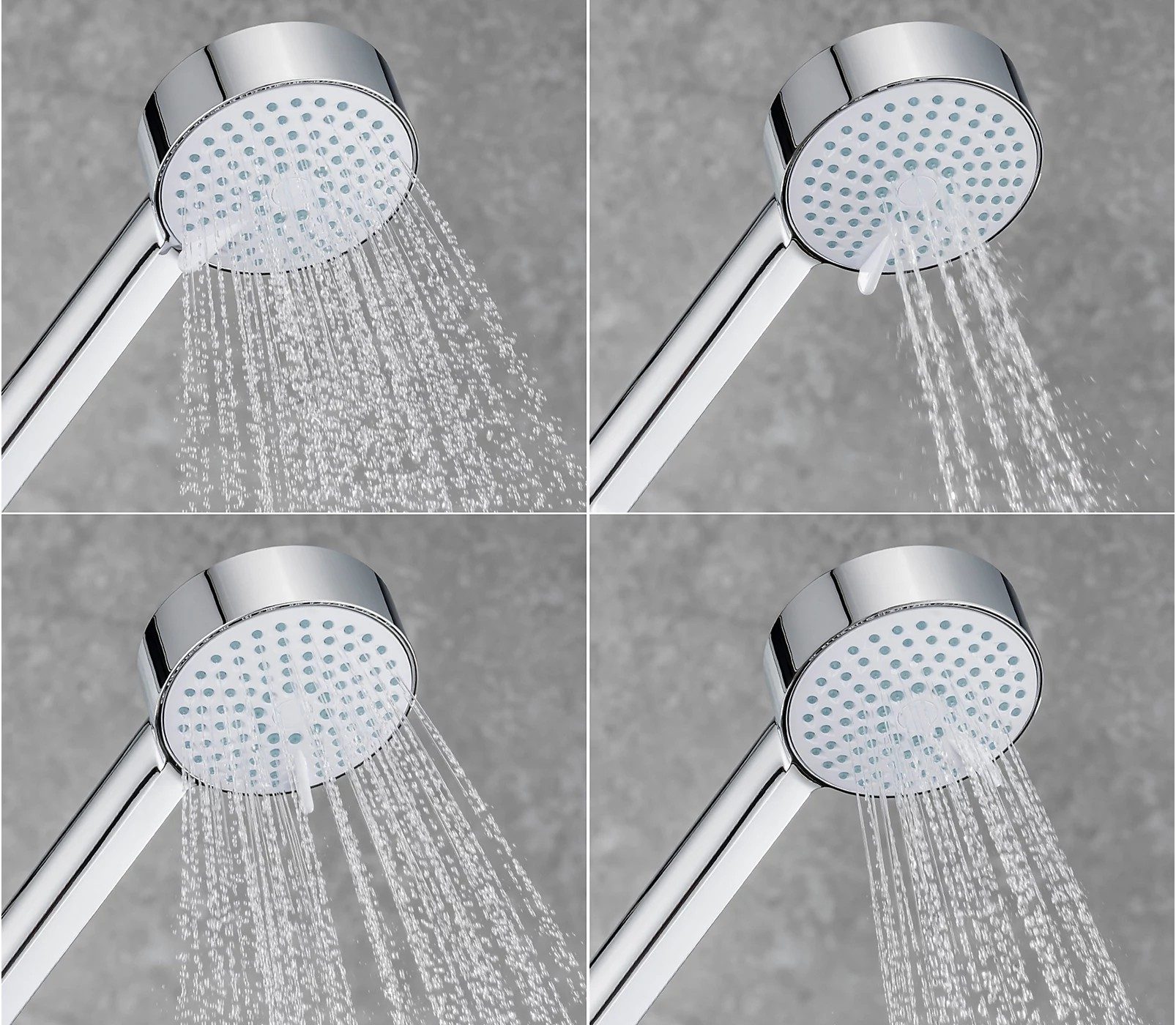 Mira Beat Eco Four Spray Showerhead – Chrome