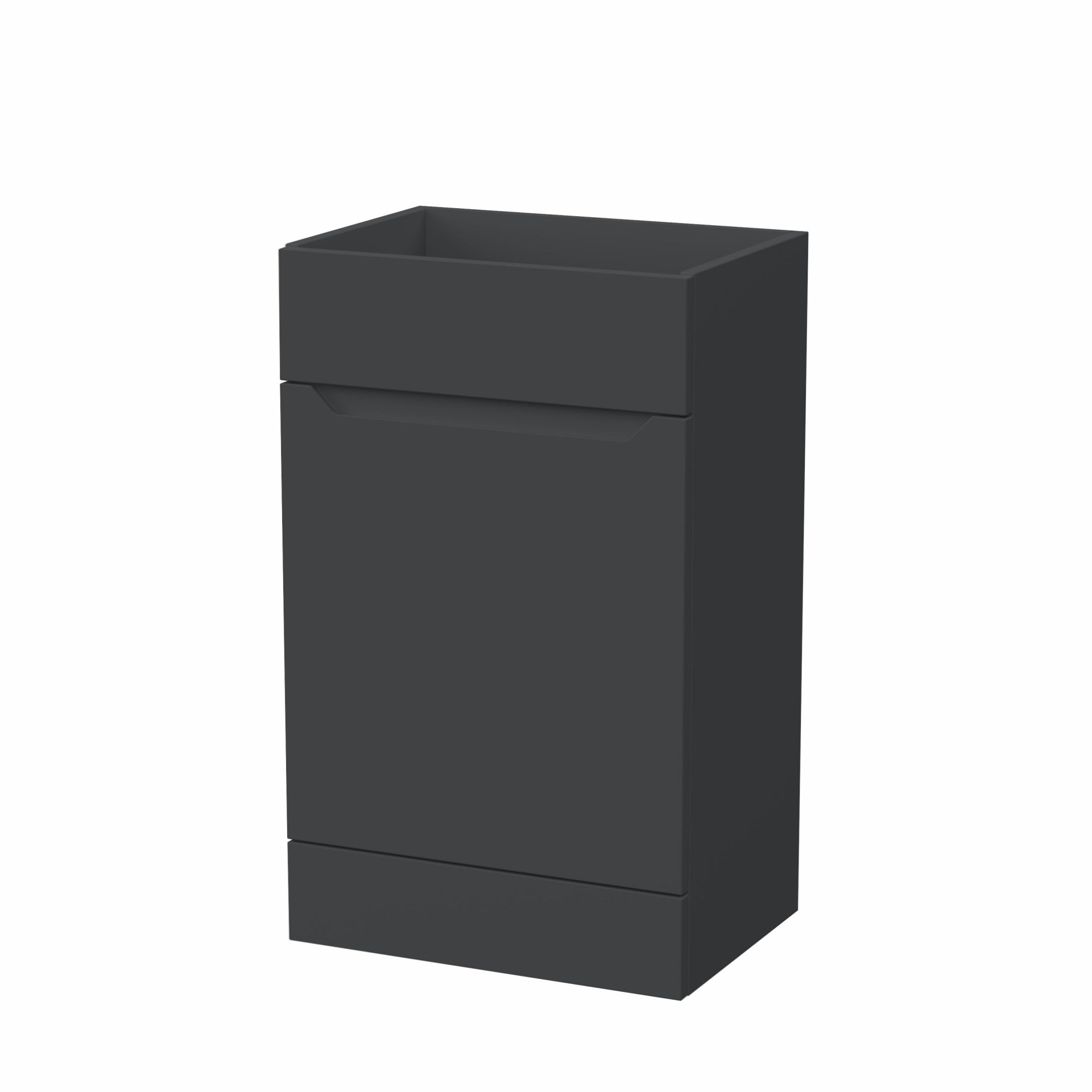 Nuie Lux Loave 500mm Standard Floorstanding WC Unit – Soft Black