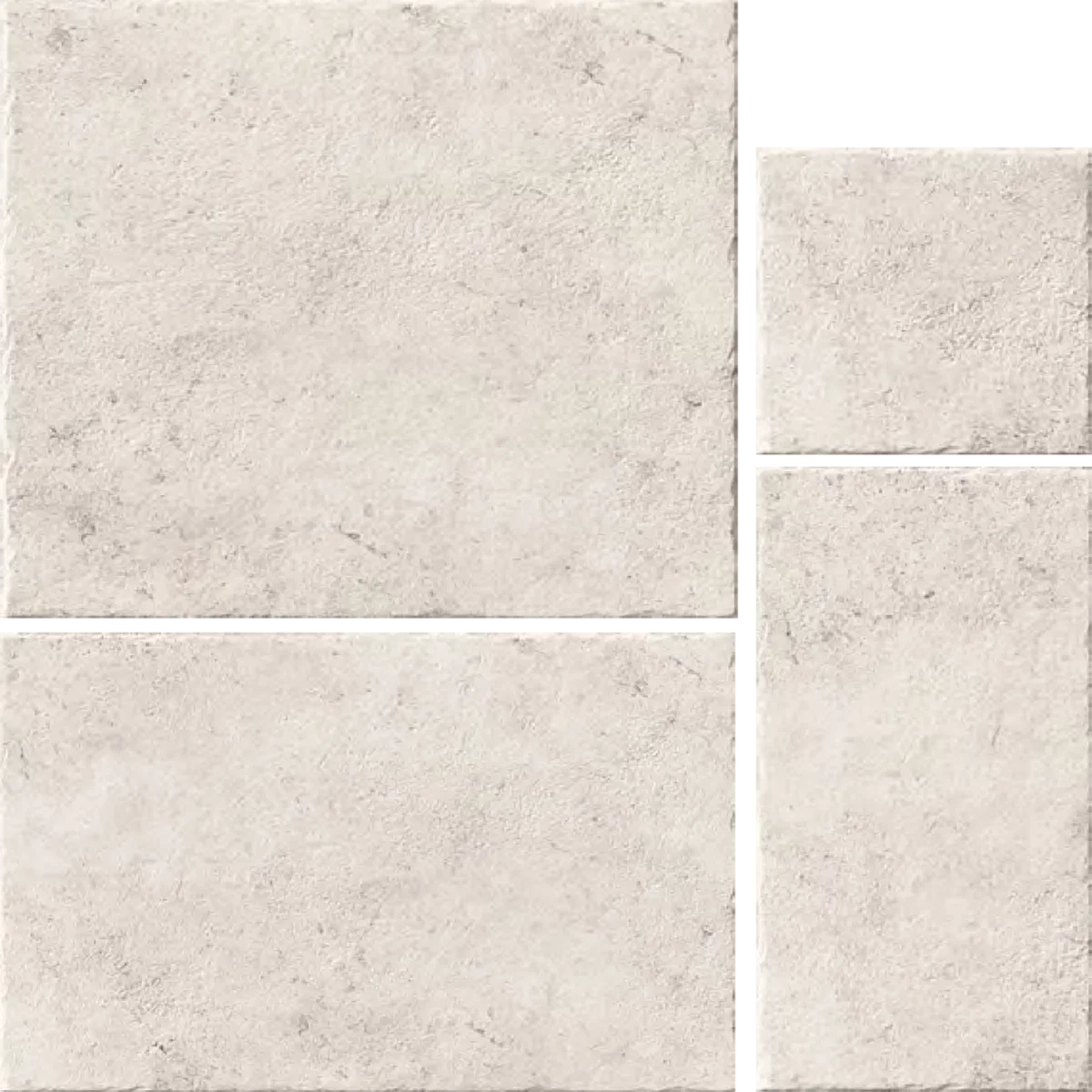 Modular Borgogna White Tile (Mixed Sizes)