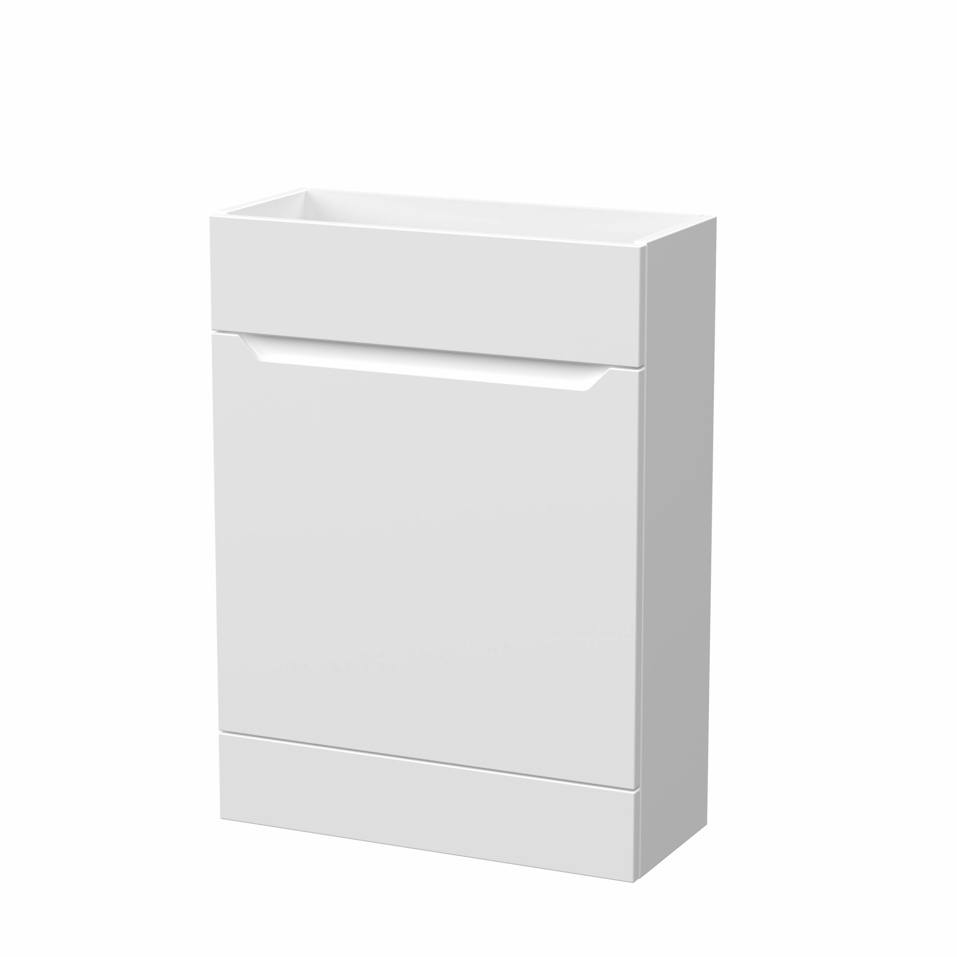 Nuie Lux Loave 600mm Slim Floorstanding WC Unit – Matt White