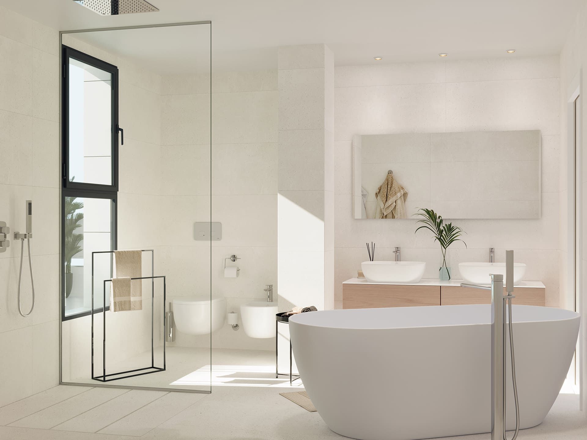 Porcelanosa Bottega White Tile 80×80