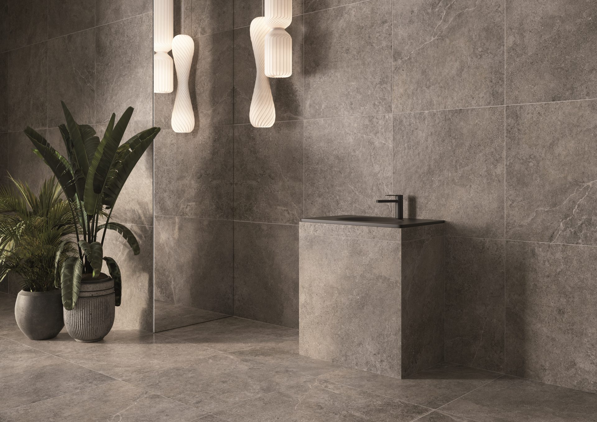 Rustic Blend Medium Grey Matt Unglazed 597x597mm