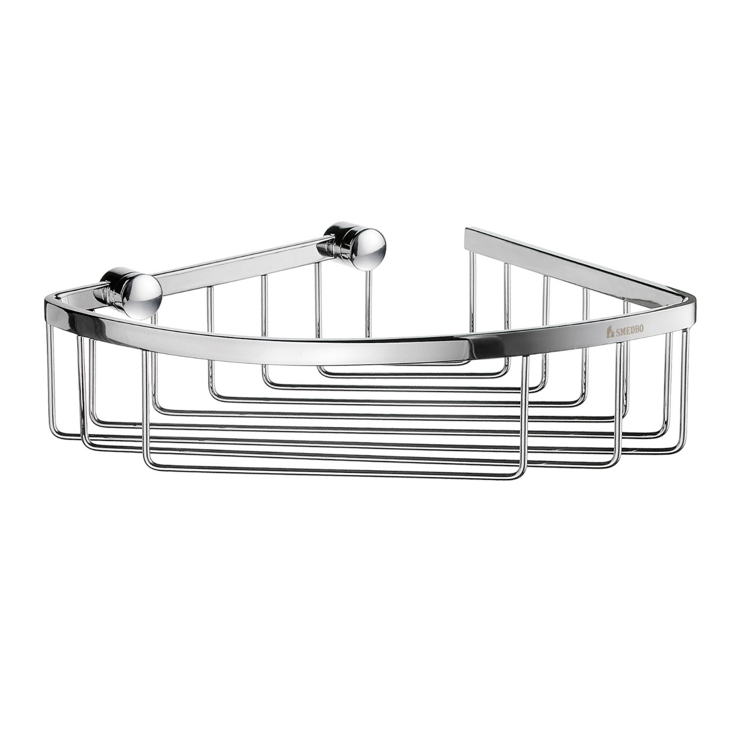 Smedbo Sideline Design Corner Shower Basket – Polished Chrome