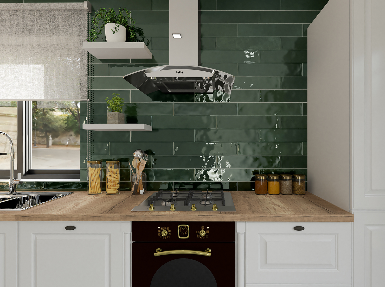 Omega Verde Gloss 107x530mm