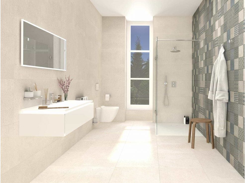 Porcelanosa Bottega White Tile 59.6×59.6