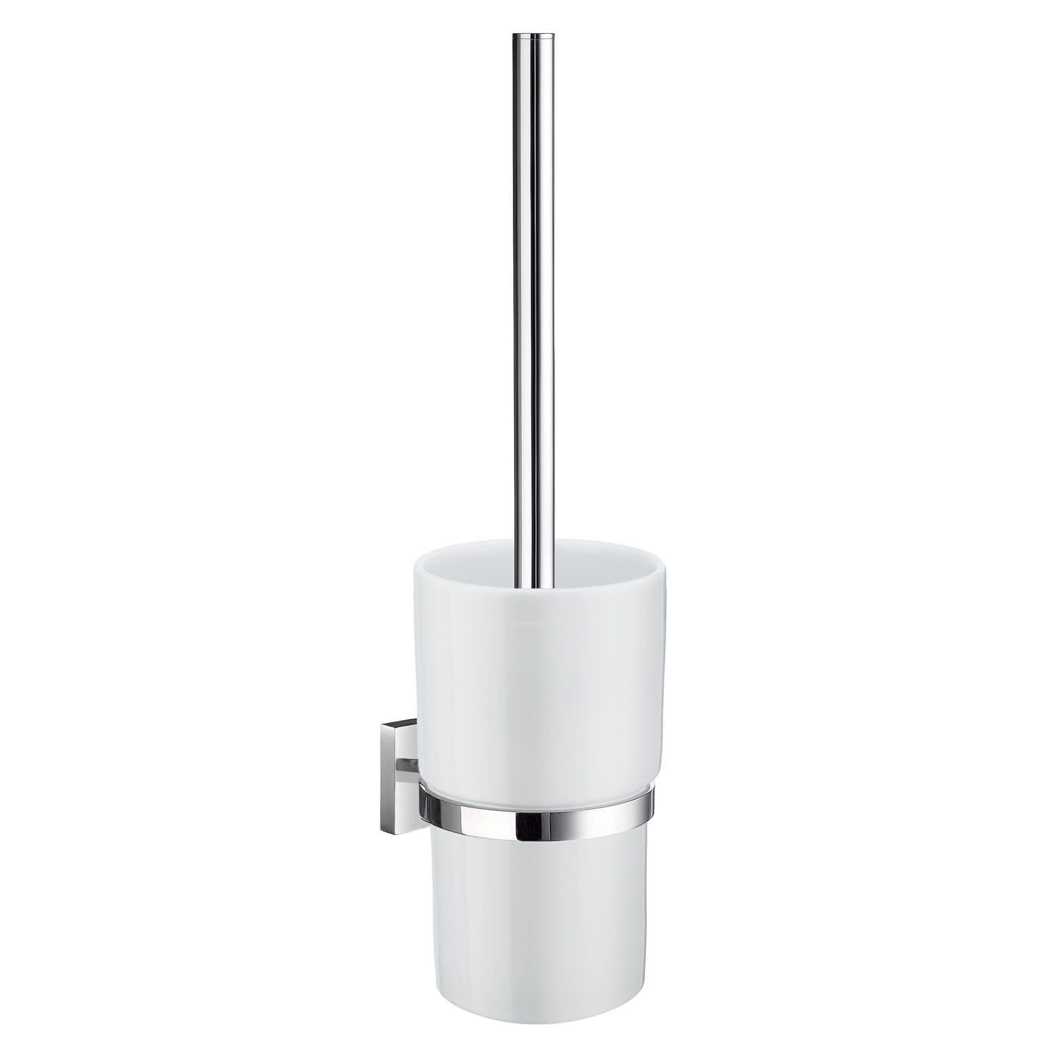 Smedbo House Toilet Brush incl. Container – Polished Chrome/Porcelain