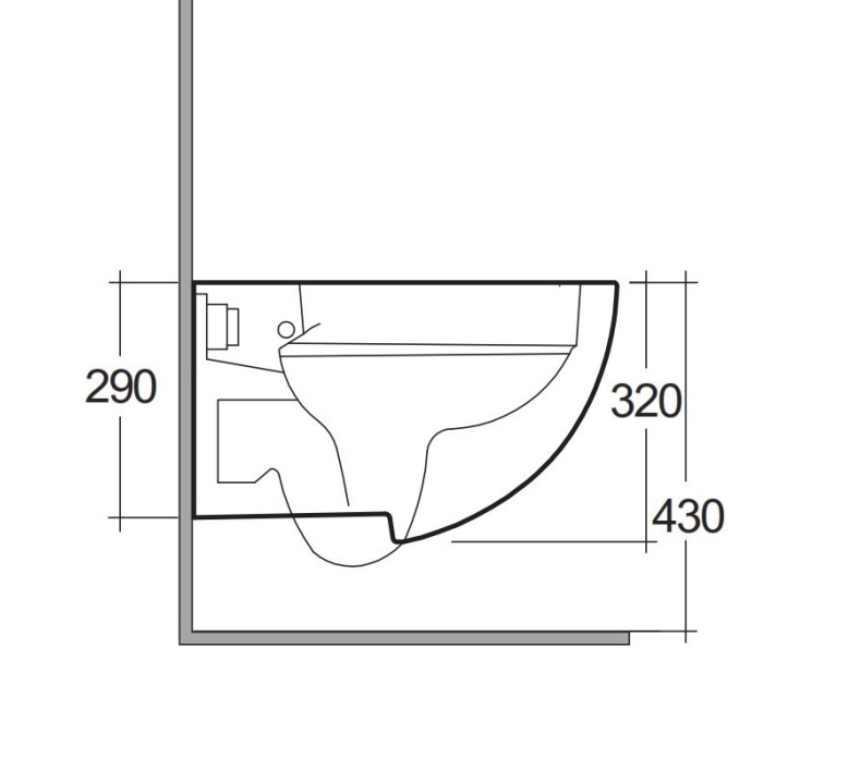 Rak-Des Rimless Wall Hung Pan & Seat