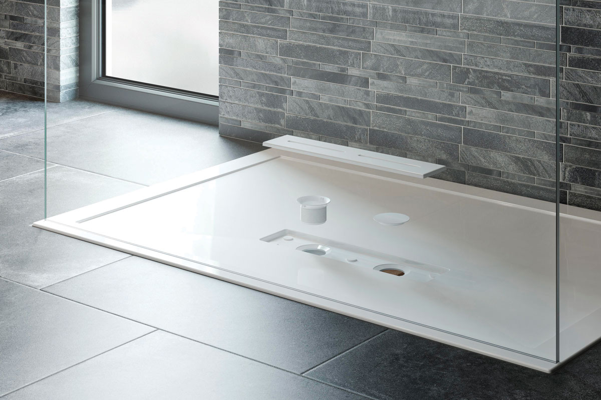Kudos Connect2 Square Shower Tray – Standard High Gloss