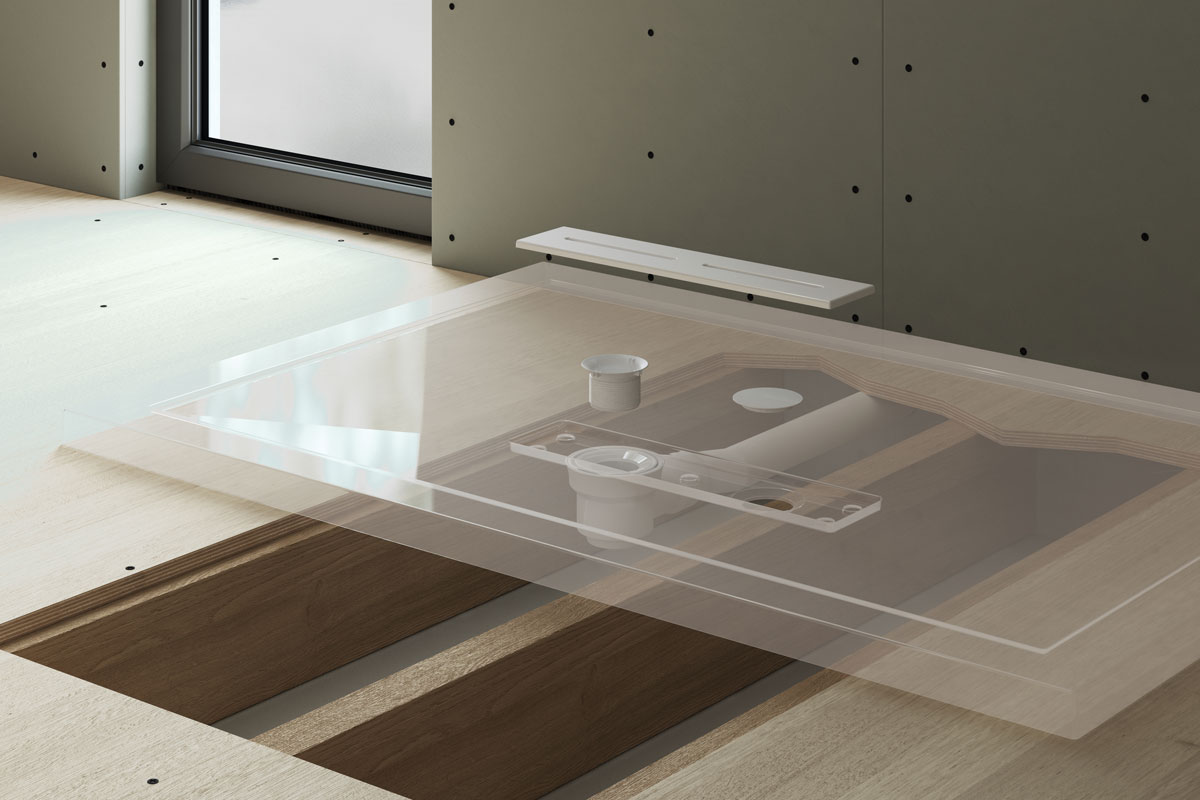 Kudos Connect2 Square Shower Tray – Standard High Gloss