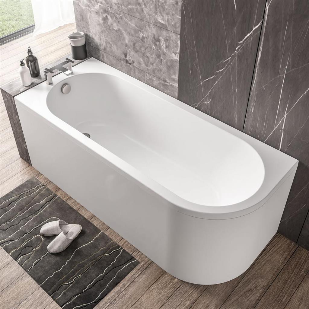 Eastbrook Beaufort 5mm Biscay Single Ended Bath 1600x725mm