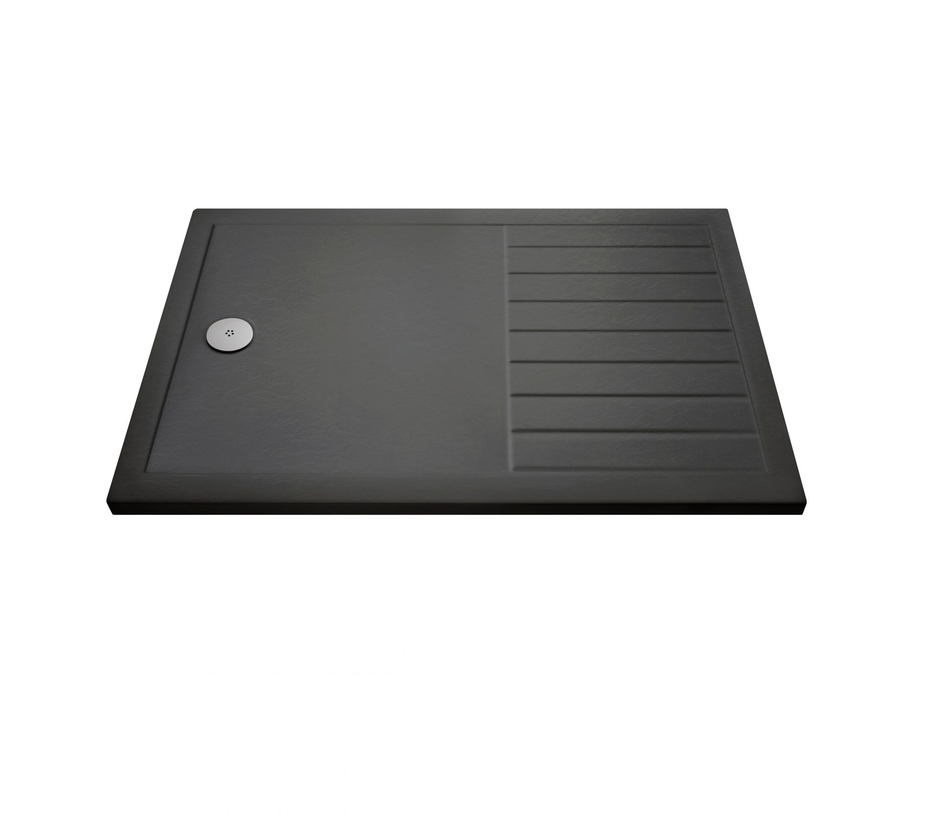 Nuie 40mm Slimline Rectangular Walk In Shower Tray – Slate Grey