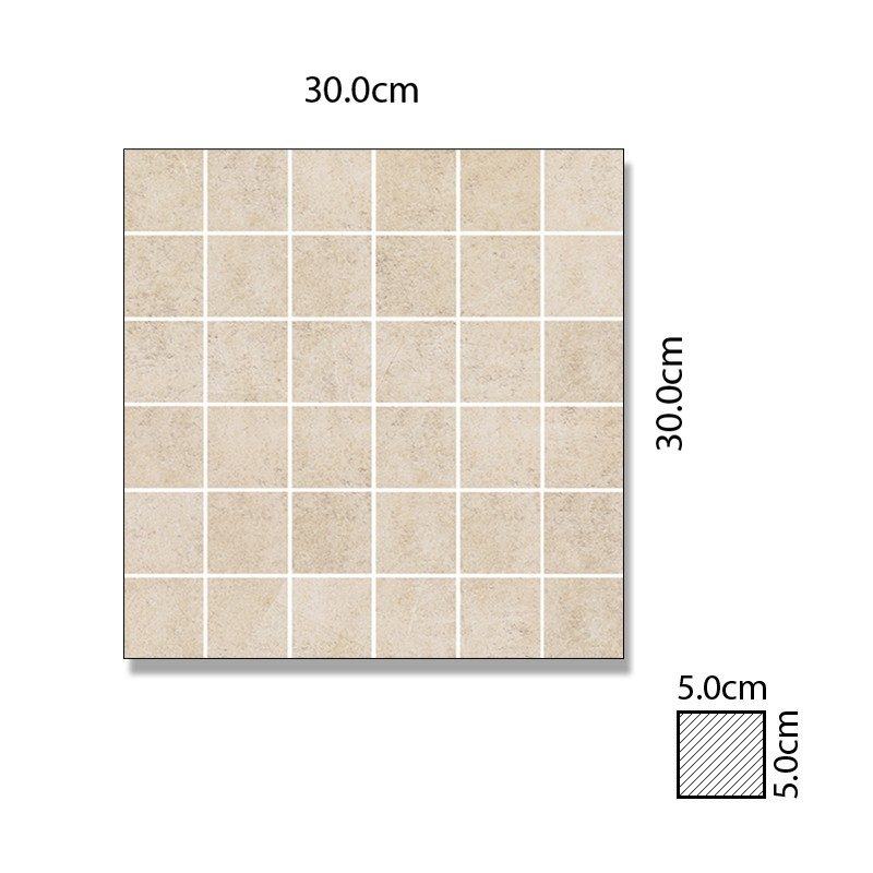 Abacus Lastra Almond Matt Porcelain Mosaic 30x30cm