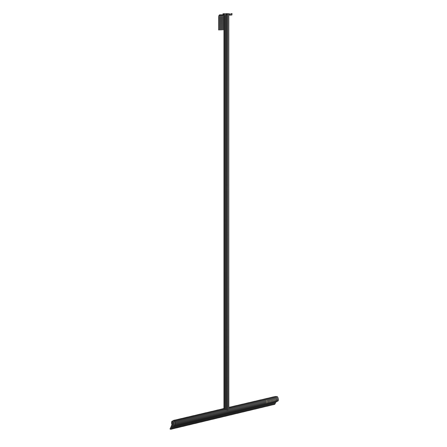 Smedbo Sideline Floor Squeegee with Self-Adhesive Hook – Matt Black Stainless Steel