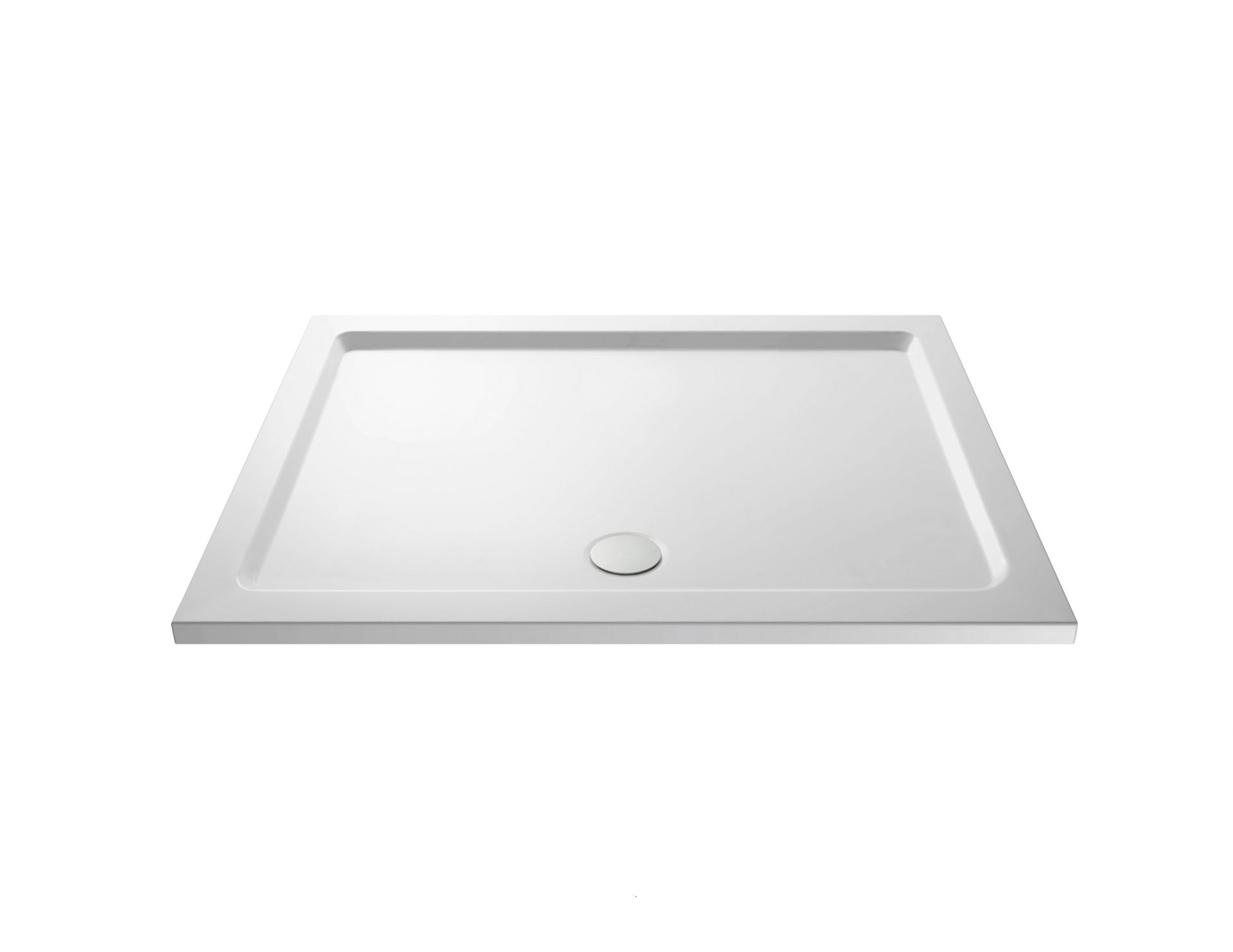 Nuie 40mm Slimline Rectangular Shower Tray – Gloss White