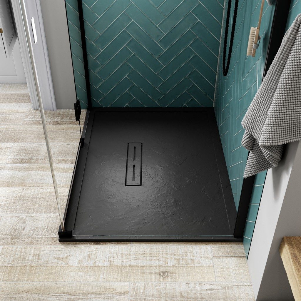 Kudos Connect2 Square Shower Tray – Slate Grey