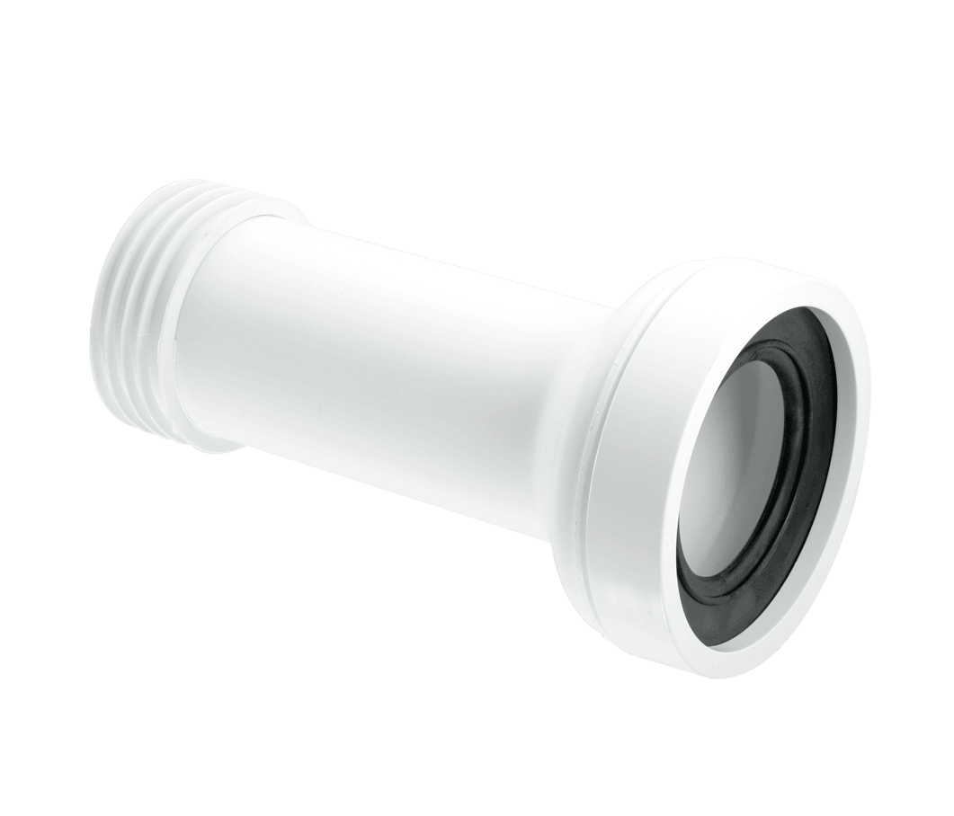 McAlpine Straight Adjustable Length Rigid WC Connector WC-CON2B