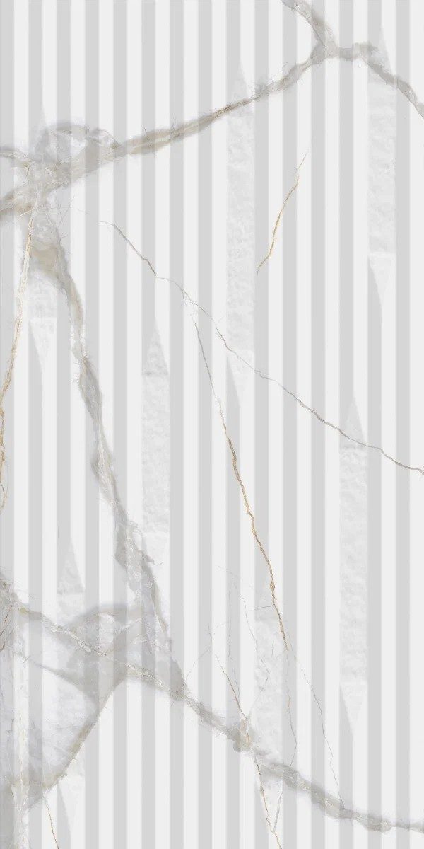 Pamena Matt White Decor Tile 40X80