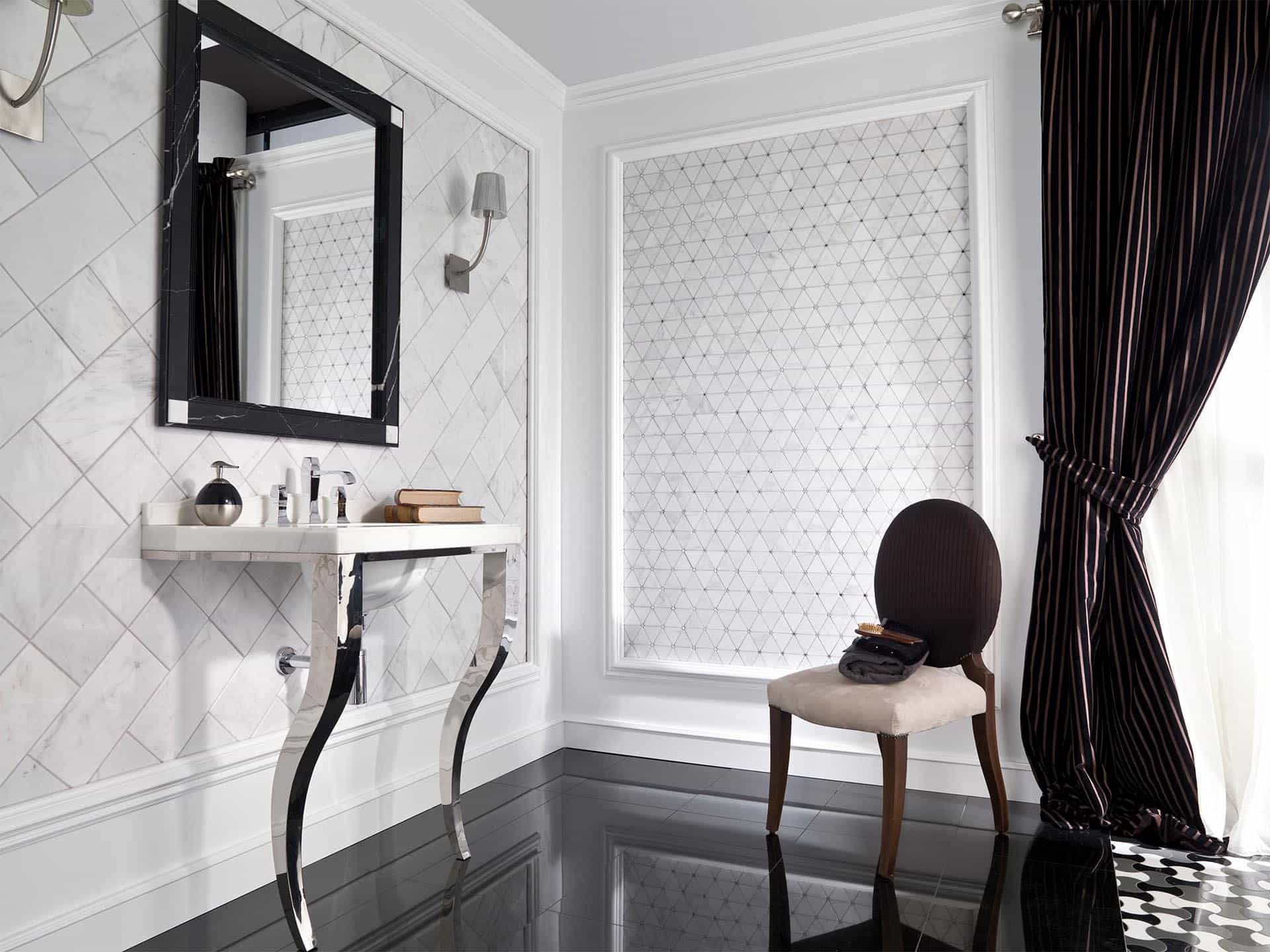 Porcelanosa L’Antic Colonial Victorian Diamond Marmara Mirror Mosaic 28.4X29.8