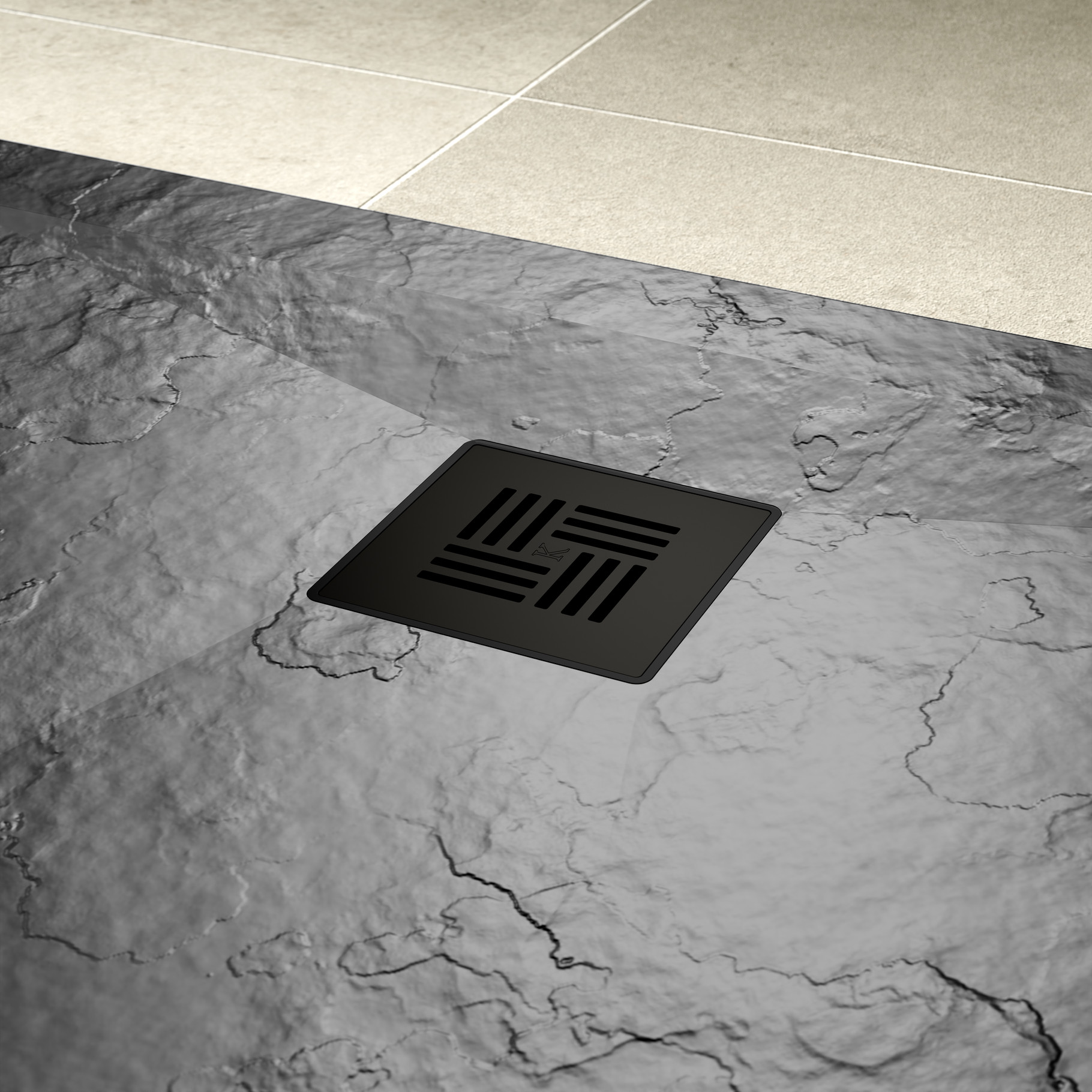 Kudos Ultimate Rectangular Shower Tray – Slate Dark Grey