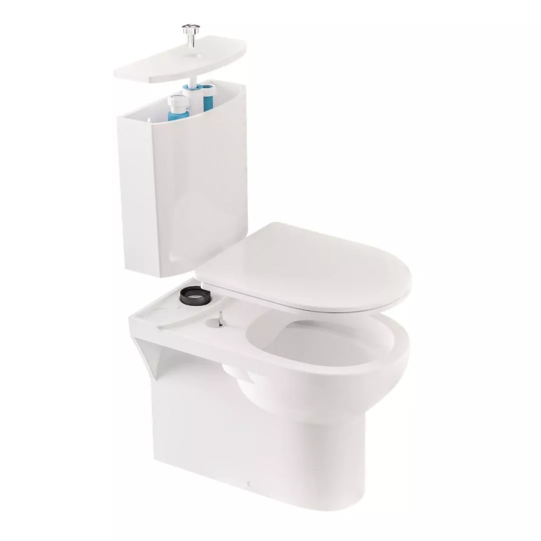 Eastbrook Langdon in a box Toilet Bundle with WC Pan, Cistern & Toilet Seat