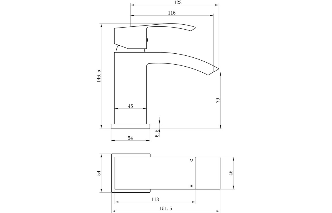 MyBathrooms Deva Basin Mixer & Waste – Chrome