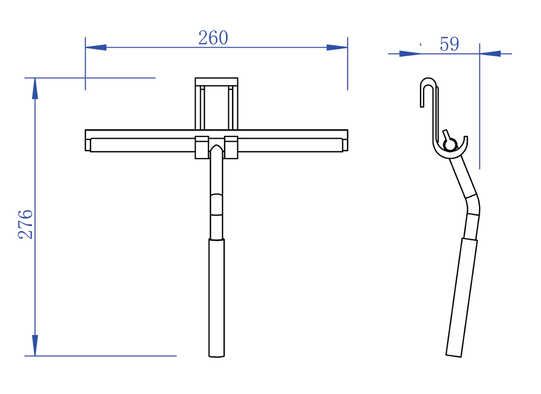 Aqualla Shower Blade – Brushed Bronze
