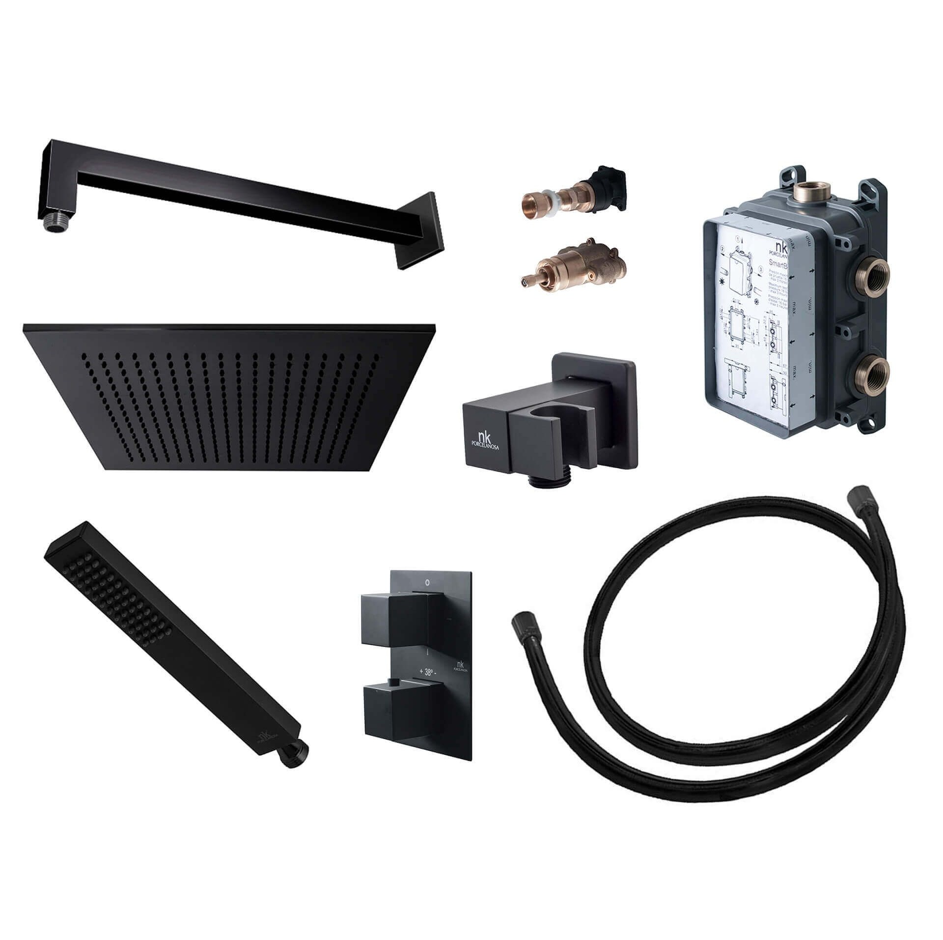 Porcelanosa Noken Neptune Shower Package – Black